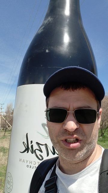 Нашел огромную бутылку вина!