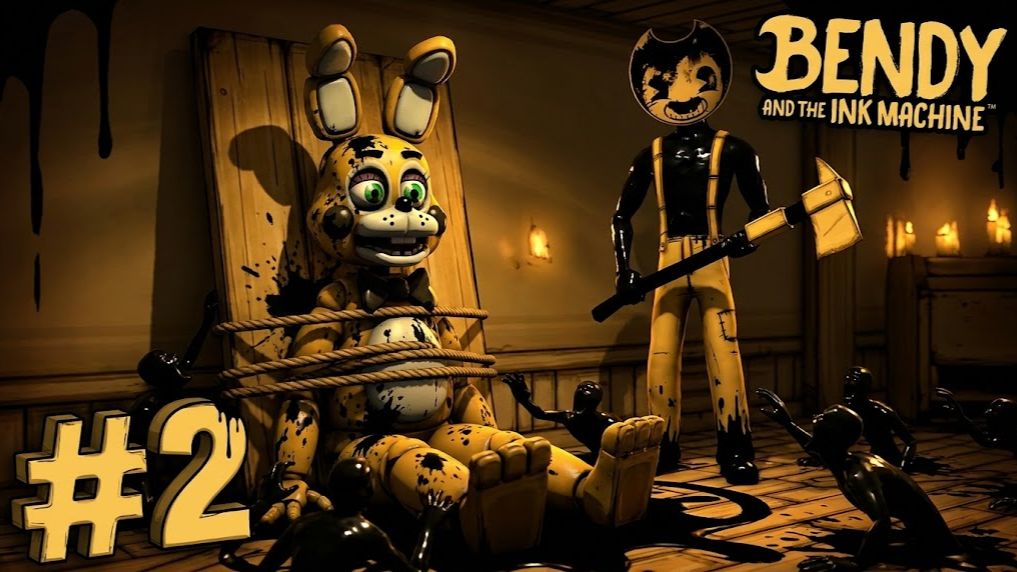 🔷ФАНАТИК В МАСКЕ ВЫЗВАЛ ЧЕРНИЛЬНОГО ДЕМОНА🔷Bendy And The Ink Machine #2