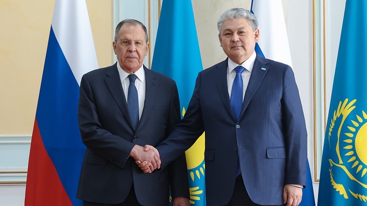 С.Лавров и Е.Кошербаев, Астана, 30 апреля 2026 года