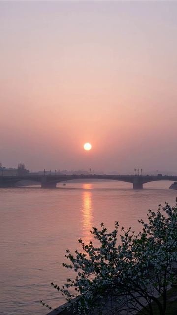 Восторг заката над рекой #природа #закат