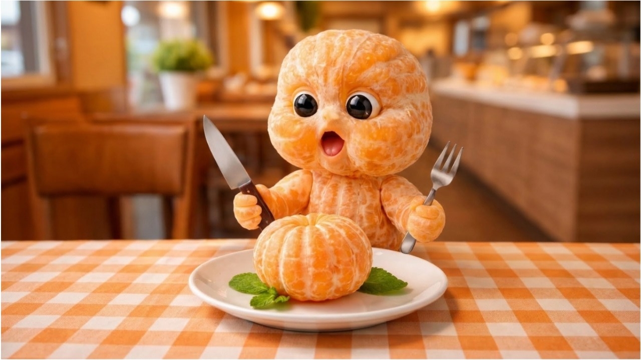 Милые фрукты малыши кушают! Невероятно приятная ИИ-АНИМАЦИЯ как в мультики