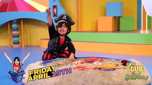 RYAN'S MYSTERY PLAYDATE With Gus The Gummy Gator ! Ryan Has A New TV Show On Nickelodeon Today!!