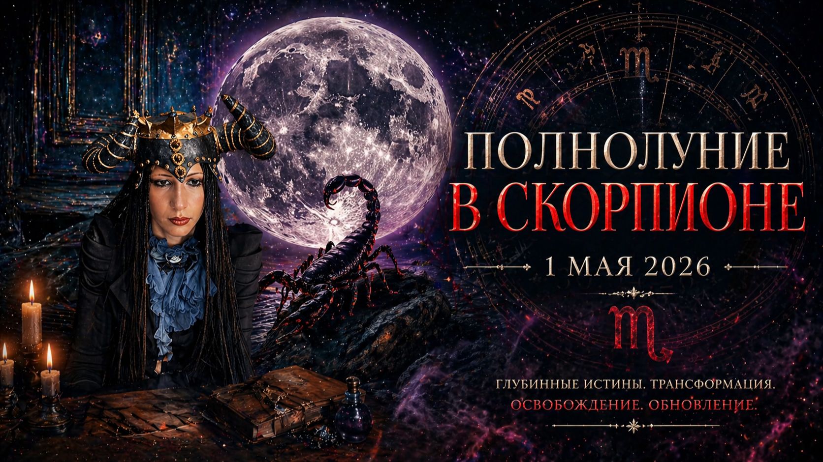 Полнолуние в Скорпионе (1 мая, 20:23 мск)