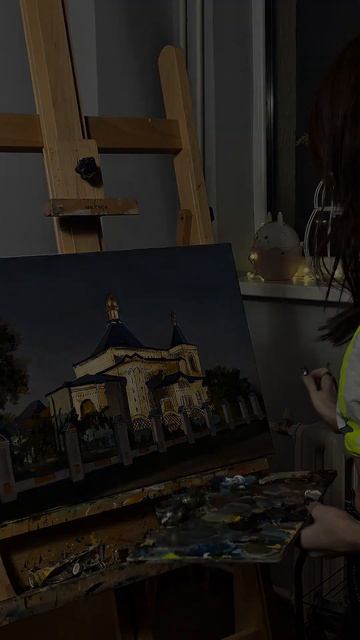 Картина маслом Храм