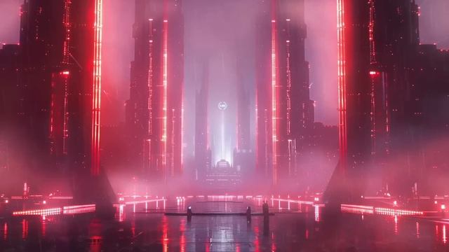 Киберпанк-город ночью — спокойная музыка для работы и отдыха