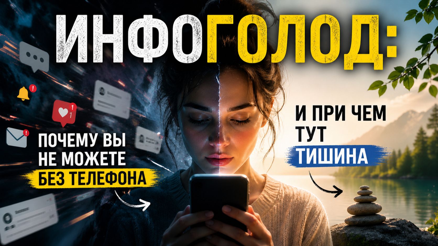 ИНФОГОЛОД: почему вы не можете без телефона и при чем тут тишина. Углубленный разбор темы