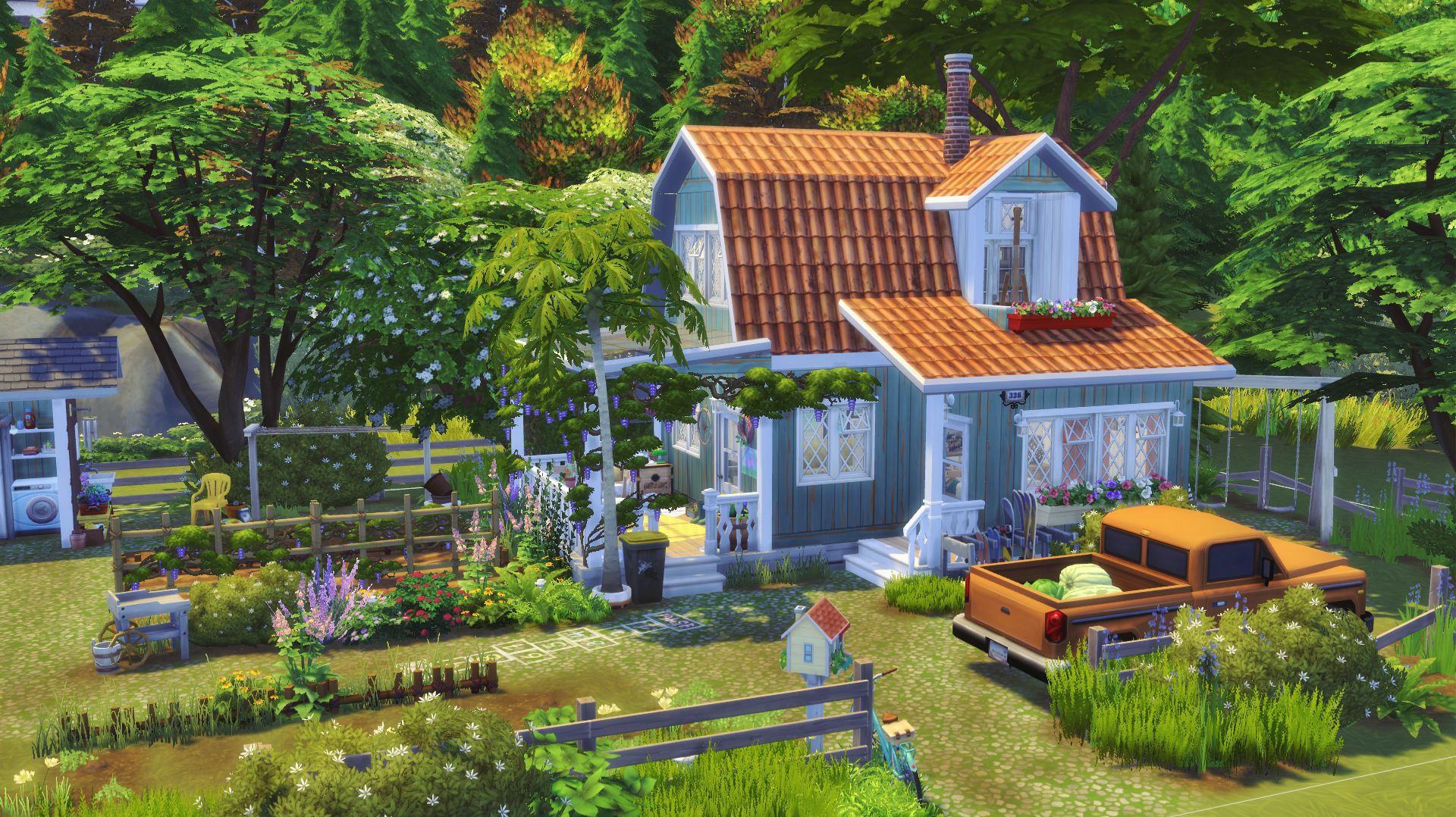 ДАЧНЫЙ ДОМ СТРОИТЕЛЬСТВО СИМС 4 / COUNTRY HOUSE THE SIMS 4