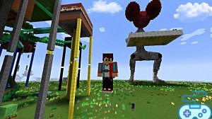 весёлые горки майнкрафт, горки майнкрафт, Minecraft