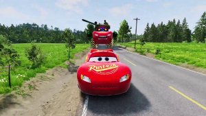 МАШИНКИ МОЛНИЯ МАКВИН УБЕГАЕТ ОТ ТАНКОВ 😱 ШОКИРУЮЩИЙ ФИНАЛ В BeamNG Drive! #58 🔥
