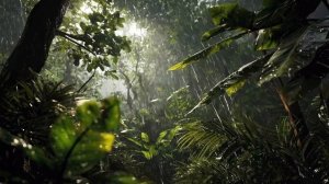 Дождь в джунглях 4K — звуки тропического леса (2 часа)