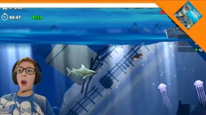 🦈🔪 Я ПОИГРАЛ В ХАНГРИ ШЕРК СПУСТЯ 4 ГОДА! | НАШЁЛ ПОРТАЛ НА ТИТАНИК ➣ Hangry shark Evolution 🦈🔪