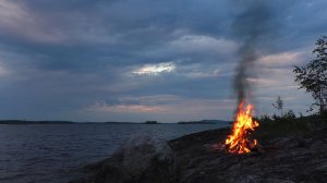 🔥 ЗВУК КОСТРА ДЛЯ СНА 3 ЧАСА И ШУМ ВОЛН ✨ ЗВУКИ ПРИРОДЫ И КОСТЕР НА БЕРЕГУ ✨ ОГОНЬ И ВОДА ВЕЧЕРОМ