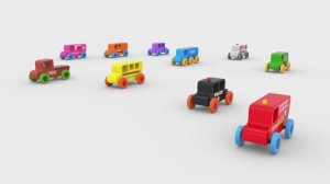 Длинный автобус с игрушечными машинками - игрушечные машинки для детей