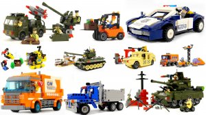 Собираем наборы конструкторов LEGO - танки, автомобили, самолеты, пожарные машины и не только