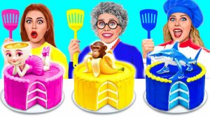 Кулинарный Челлендж# Я против Бабушки # Крутые Трюки с Едой от Jelly DO Challenge