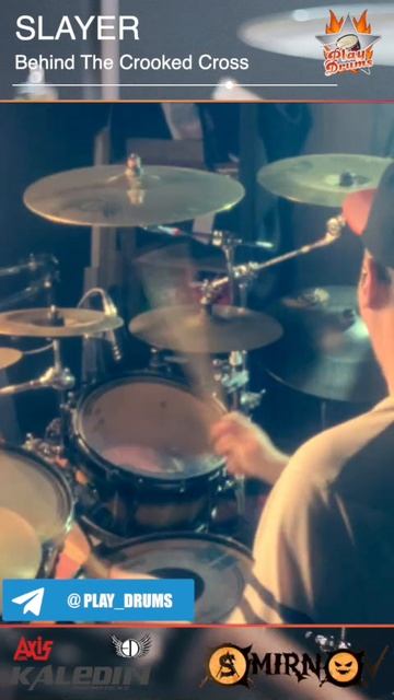 Slayer - Behind The Crooked Cross #drumfill #drumcover #davelombardo