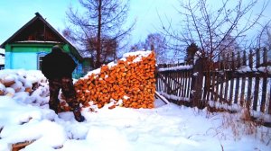 ОБЫЧНЫЙ ЗИМНИЙ ДЕНЬ В ДЕРЕВНЕ!