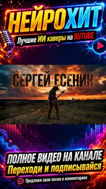 ЕСЕНИН — Гой ты, Русь, моя родная! (ИИ кавер, песни, рок, песни 2026, хиты, новые, музыка, клипы)