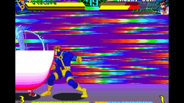 прохождение Marvel Super Heroes Vs. Street Fighter (ARCADE)