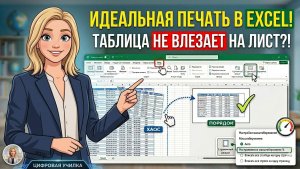 Excel: Как уместить таблицу на одну страницу при печати?