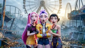 Испытание в заброшенном тематическом парке на 24 часа 😱🎢 [KPop Demon Hunters]