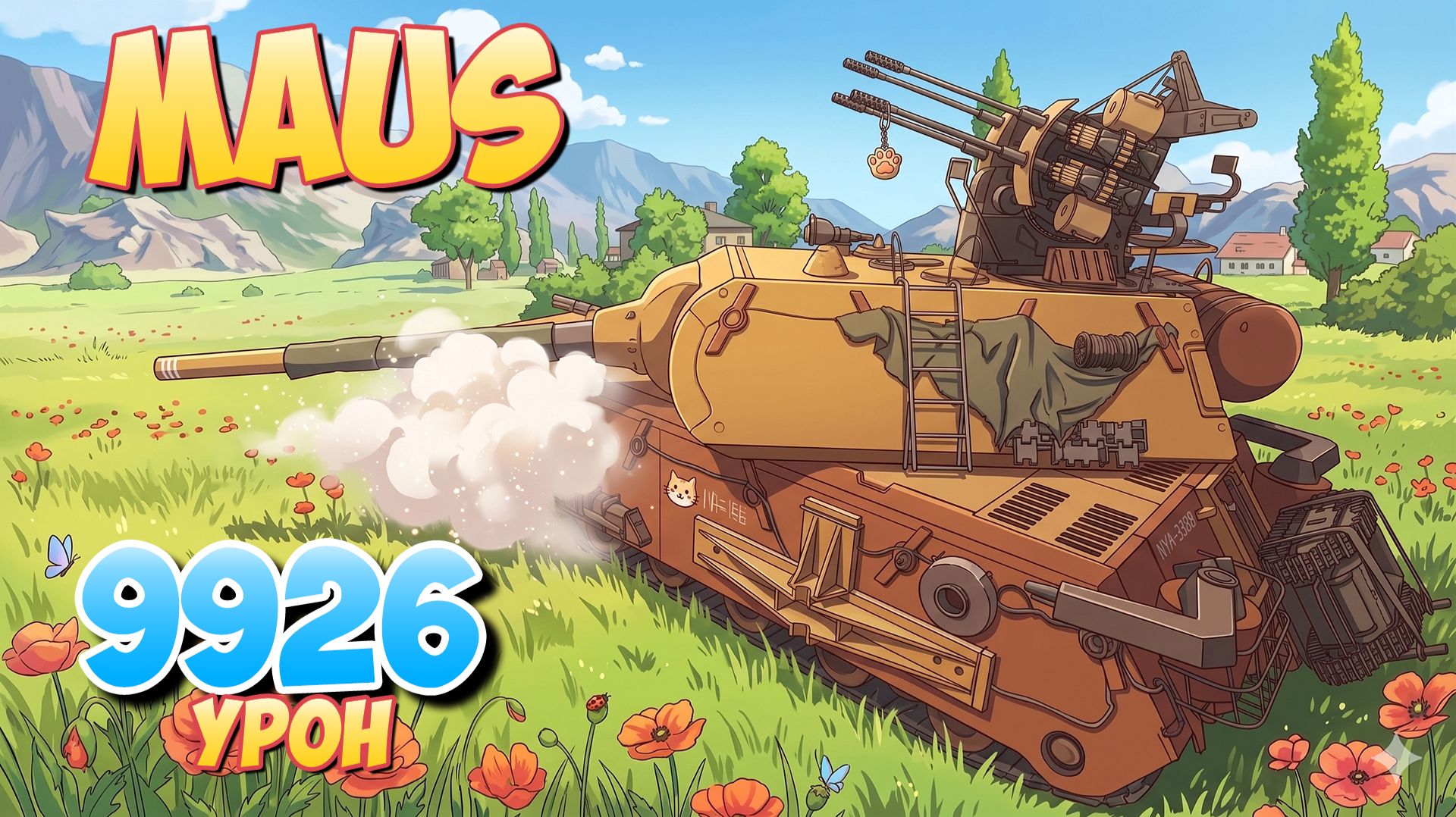 Maus - 3 Фрагов 9.9K Урона • Мир Танков