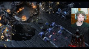 тёмный рыцарь начал проходить новую кампанию Протасов в StarCraft II.1 голова Тёмный шёпот. 1 серия.