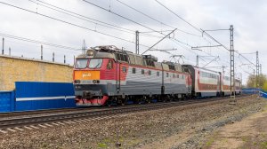 «Наконец-то с фоткой!» Электровоз ЧС7 - 320 с приветливой бригадой и поездом N016Й Москва - Самара