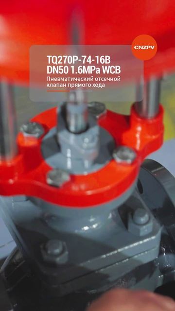 TQ270P-74-16B DN50 1.6MPa WCB Пневматический отсечной клапан с прямолинейным ходом-CNZPV