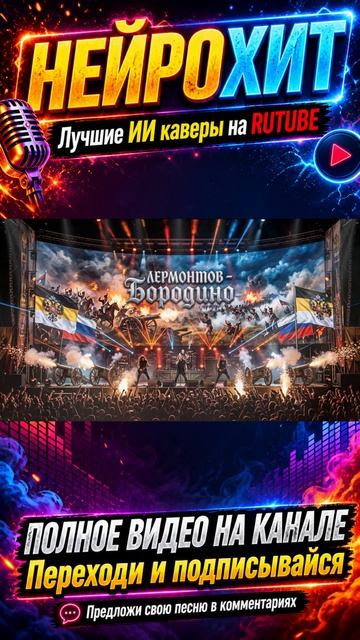 ЛЕРМОНТОВ - Бородино (ИИ кавер, песни, рок, топ, поп, песни 2026, хиты 2026, новые, музыка, клипы)