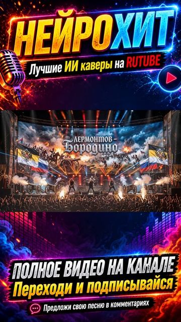 М. ЛЕРМОНТОВ - Бородино (ИИ кавер, песни, рок, топ, поп, песни 2026, хиты, новые, музыка, клипы)