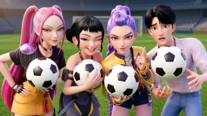 Футбольный челлендж с Джину ⚽🔥 [KPop Demon Hunters]