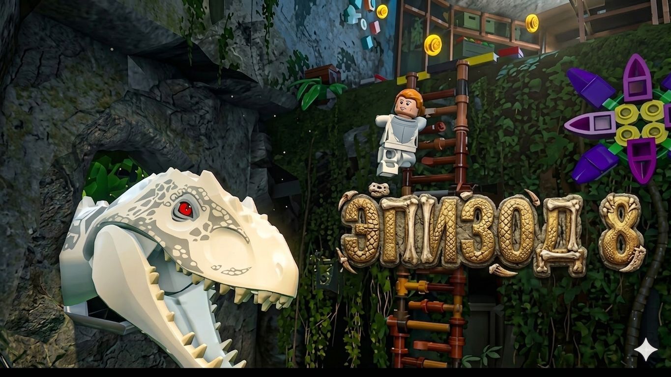 ЛЕГО игра про ДИНОЗАВРОВ 🦕 💪 Мир Юрского Периода. Эпизод 8 - прохождение