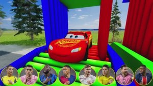 МАШИНКИ МОЛНИЯ МАКВИН И ПОЕЗД ИГРАЮТ В ФУТБОЛ ⚽️ ЭПИЧЕСКИЙ КРАШ ТЕСТ В BeamNG Drive! 🔥