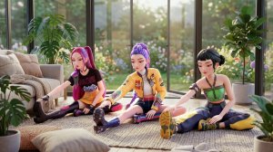 Растяжка дома 🧘♀️✨[KPop Demon Hunters]