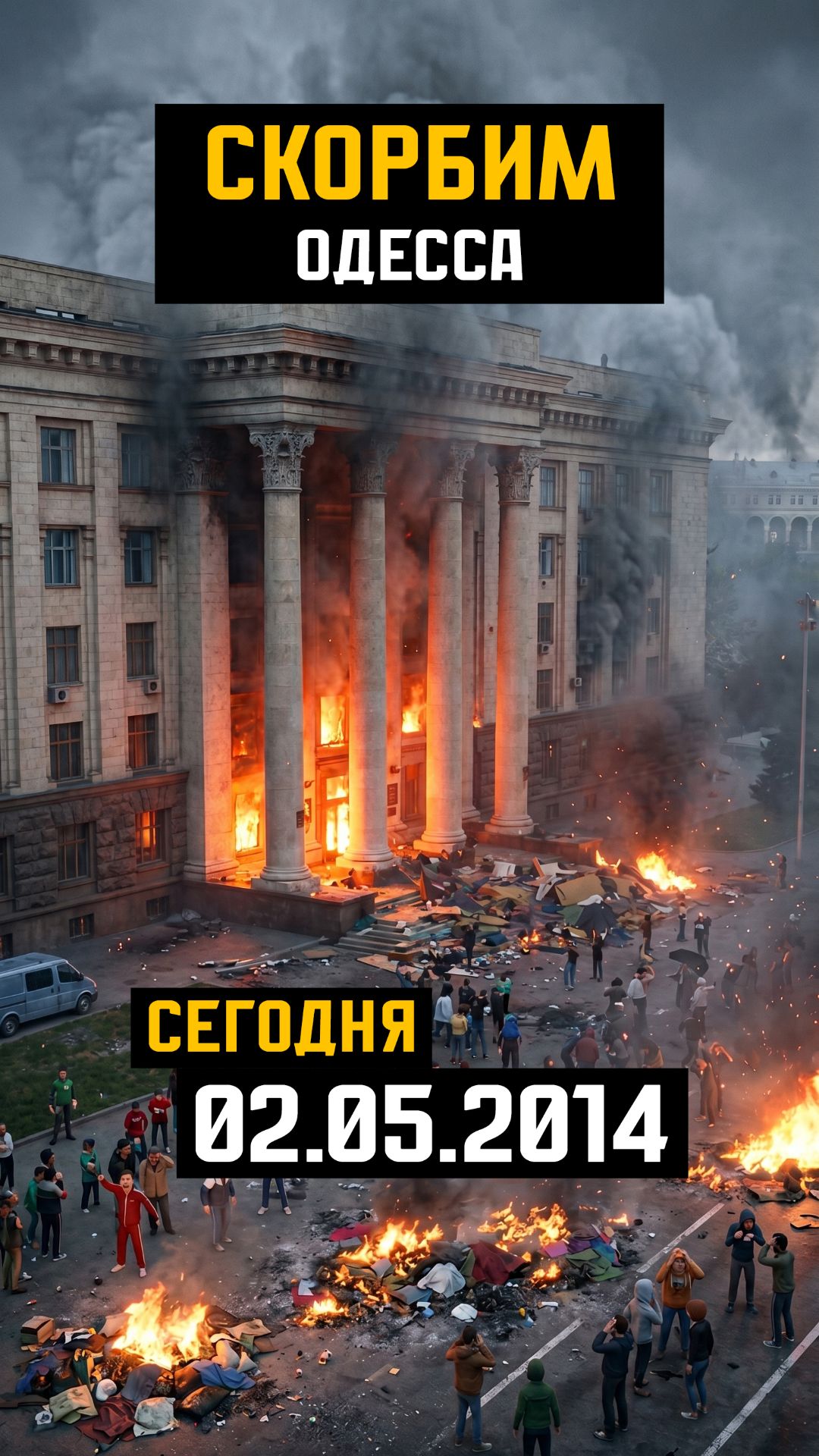 02.05.2014 Трагедия в Одесском Доме профсоюзов 🕯#сегодня #история #одесса #одесскаяхатынь #2мая
