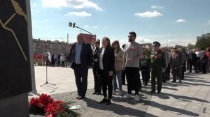01.05.24 г.Митинг и церемония возложения цветов к стелле*Коломна-город трудовой доблести*.