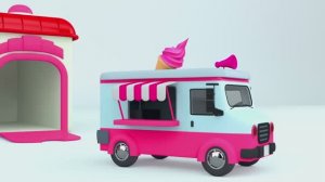 Мультики для детей - Детские цвета - Уличные транспортные средства для детей
