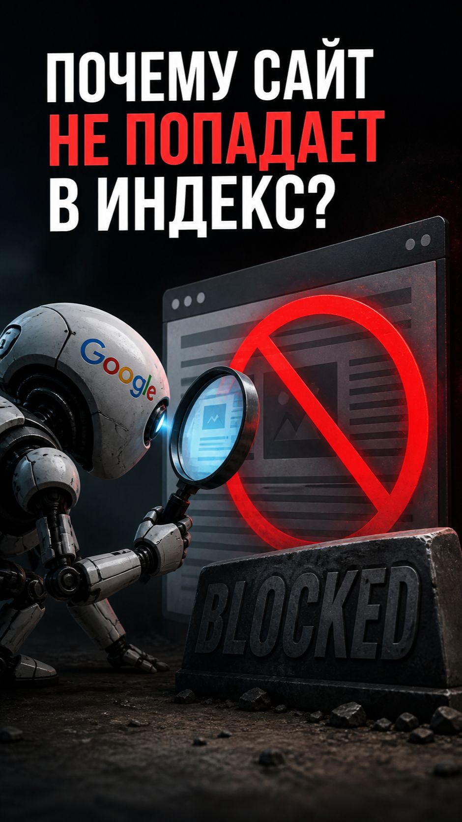 90% сайтов НЕ попадают в индекс — и ты, скорее всего, в их числе