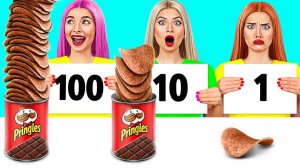 100 Слоев Еды Челлендж # Фантастические Лайфхаки с Едой от Jelly DO Challenge
