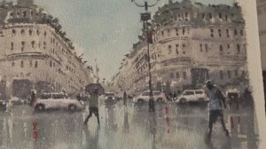 Сразу после дождя ~ урок по рисованию акварелью