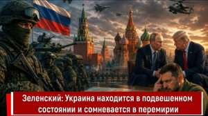 Зеленский: Украина находится в подвешенном состоянии и сомневается в перемирии