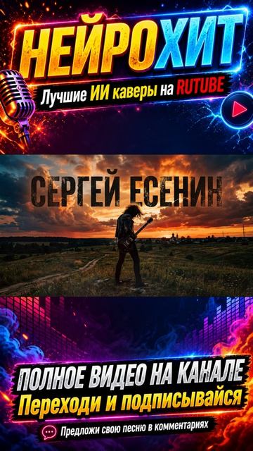 С.А. ЕСЕНИН — Гой ты Русь моя родная (ИИ кавер, песни, рок, песни 2026, хиты, новые, музыка, клипы)