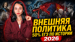 Вся внешняя политика России: 50% ЕГЭ по истории