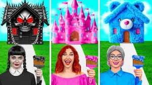 Домики Одного Цвета Челлендж # Секретные Лайфхаки и Гаджеты от Jelly DO Challenge
