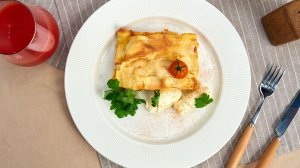 Лазанья с ветчиной