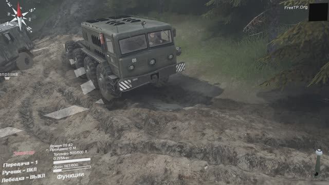 Spintires. Перегоняю МАЗ-535А