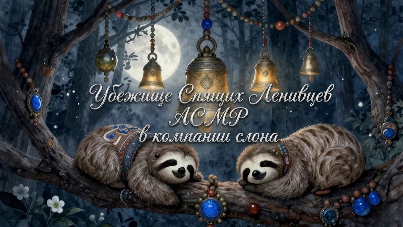 Убежище Спящих Ленивцев АСМР в компании слона