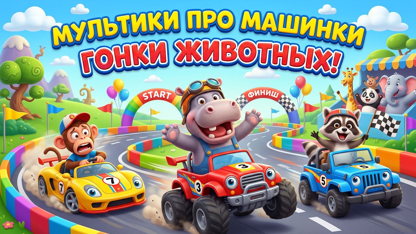 Мультики про машинки анимашка