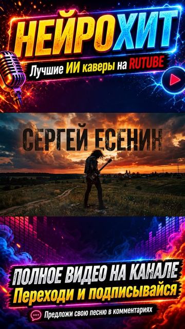 С.А. ЕСЕНИН — Гой ты Русь моя родная! (ИИ кавер, песни, рок, песни 2026, хиты, новые, музыка, клипы)